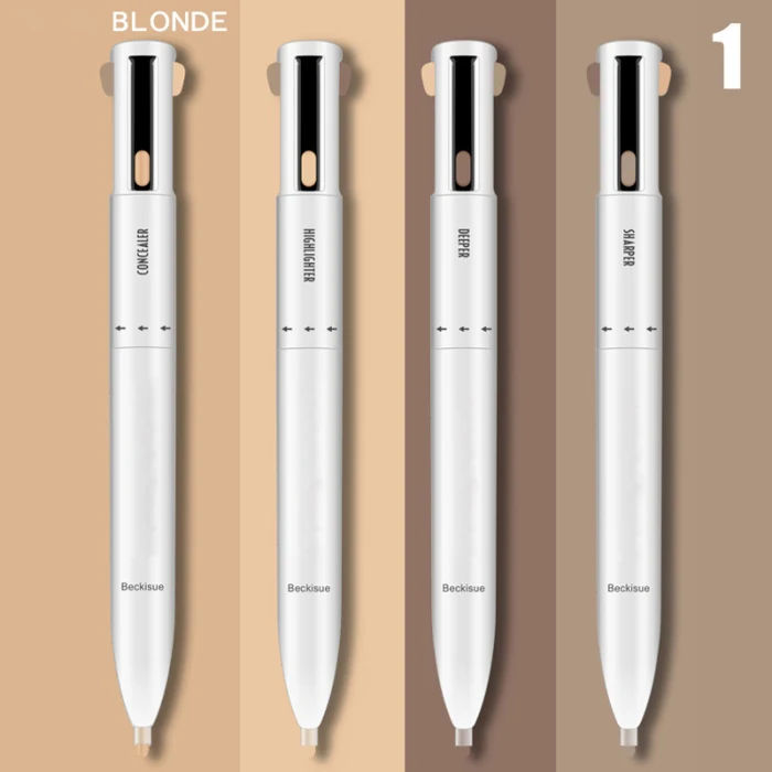 4 в 1 легко носить контур для бровей ручка определение подсветка бровей Microblading CLA88