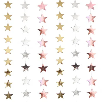 

Olevovo Birthday Party Decoration Star Hanging Paper Christmas Decorations for Wedding Decoration Twinkle Twinkle Little Star