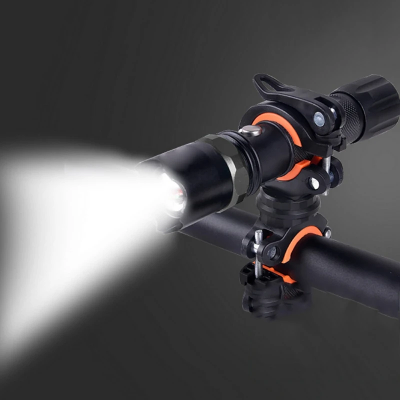 

Bicycle Flashlight Clip Stand Universal Mountain Road Bike Handlebar Torch Holder Mount Cycling Lamp Bracket Accessories