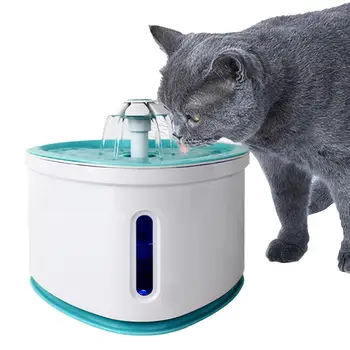 

2L Pet Cat Fountain Drinking Visible Window LED Automatic Dog Cat Mute Water Fountain Bowl USB For Pet Cat Drinking Dispenser