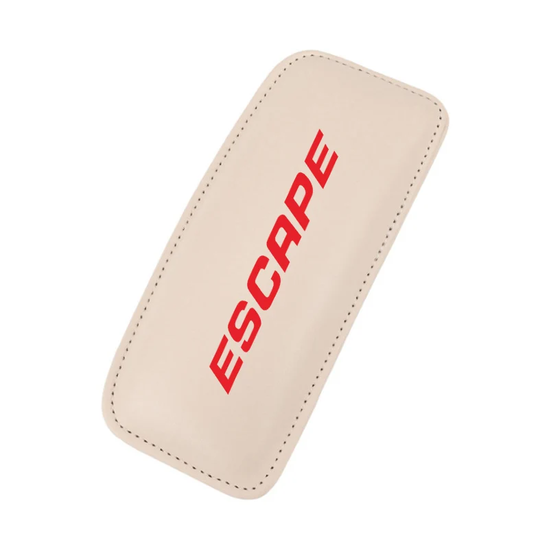 BEIGE red Автомобильный наколенник, подушка, кожа, мягкое бедро, сторонник для FORD ESCAPE KUGA, внутреннее автомобильное сиденье, подушка из хлопка с памятью - Название цвета: BEIGE red