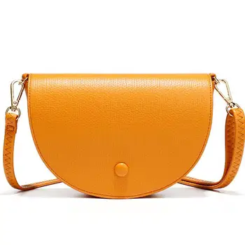 

Brand Designer Crossbody Bags for Women Half Round Messenger Bag Soft Leather Luxury Women Bags Female Shoulder Bag High Quality