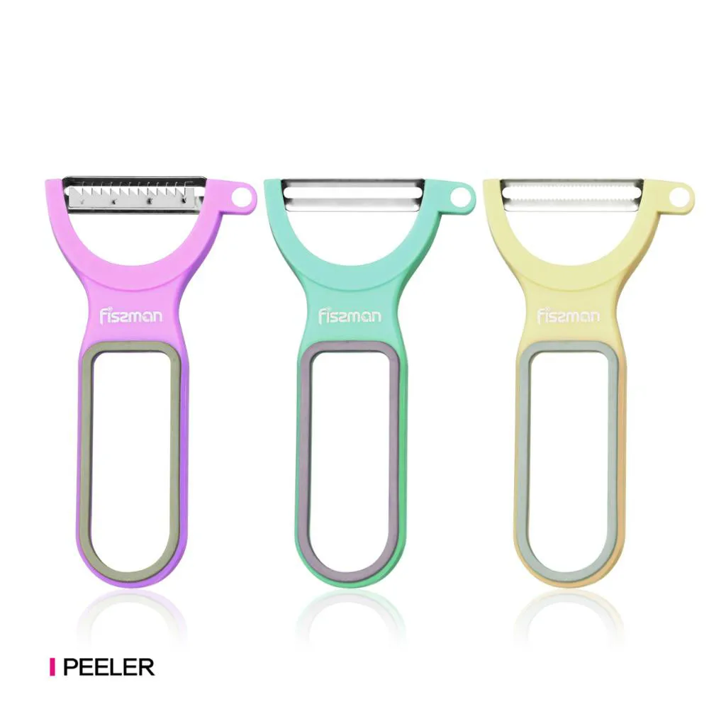 Juego de 3 piezas de acero inoxidable pelador de frutas vegetales Planer accesorios de cocina