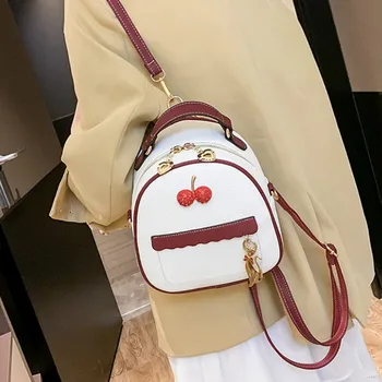 

Cute Backpack Women Black Small Bag Ladies Backpack 2020 Summer Korean Version of The Wild Multi-function Bag Mini Small Pu Bag