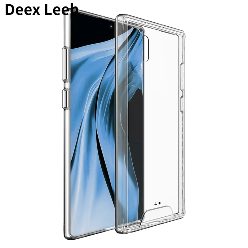 Прозрачный чехол для samsung Galaxy Note 10 Plus 9 8 Жесткий ПК + мягкая задняя крышка из ТПУ S8 S9