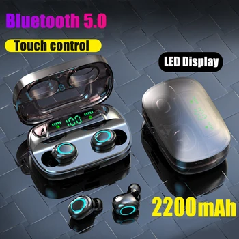 

S11 TWS 5.0 Wireless Bluetooth Earphone Stereo Bass with Mic Touch Control Earphone with LED Display For iphone Huawei Xiaomi