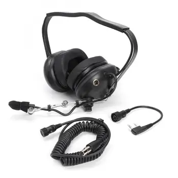 

M Head Noise Reduction Aviation MIC Headset w/PTT for Motorola GP2000 GP88 3.5mm Audio Jack Mini XLR 5pin Audio Jack