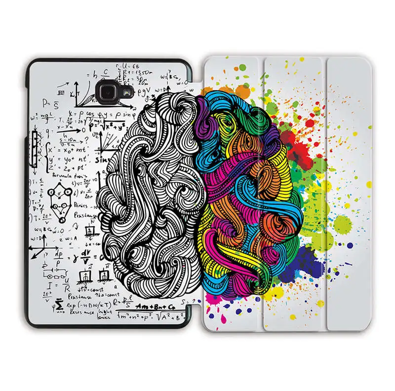 MTT мультяшный чехол с граффити для samsung Galaxy Tab A A6, 10,1 дюймов, SM-T580, T585, тонкий откидной Чехол из искусственной кожи с подставкой, чехол для планшета - Цвет: SS20