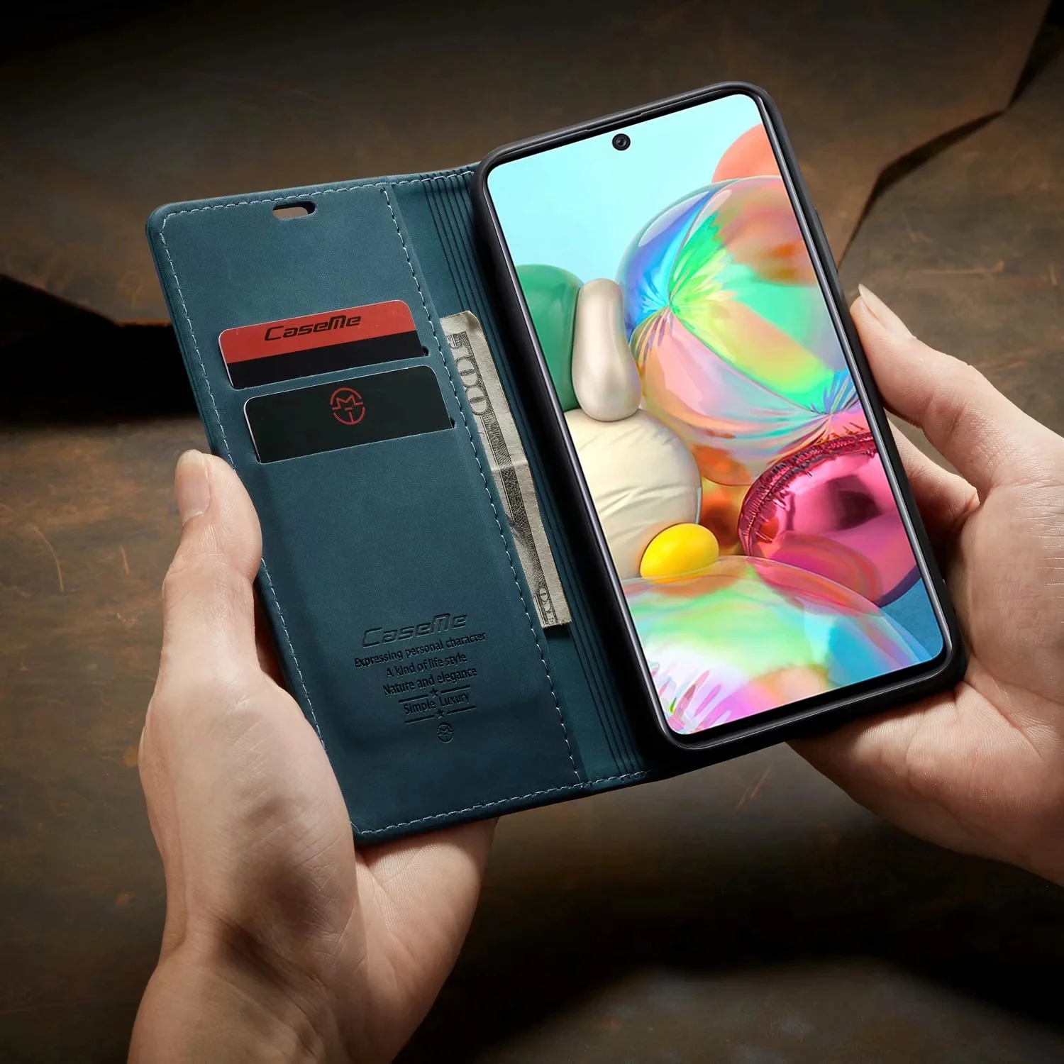 Leather Phone Case A52 Flip Leather Case for Samsung A51 A21S A31 A41 A72 A71 A32 A50 A70 A30 A20 A10 S21 S20 Ultra FE S10 S9 S8 Plus