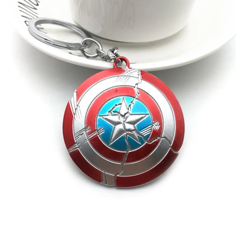 

Thor Hammer Metal Keychain Marvel Avengers Endgame Thanos Weapon Iron Man Key chain For Keys Men Car Women Bag Accessories