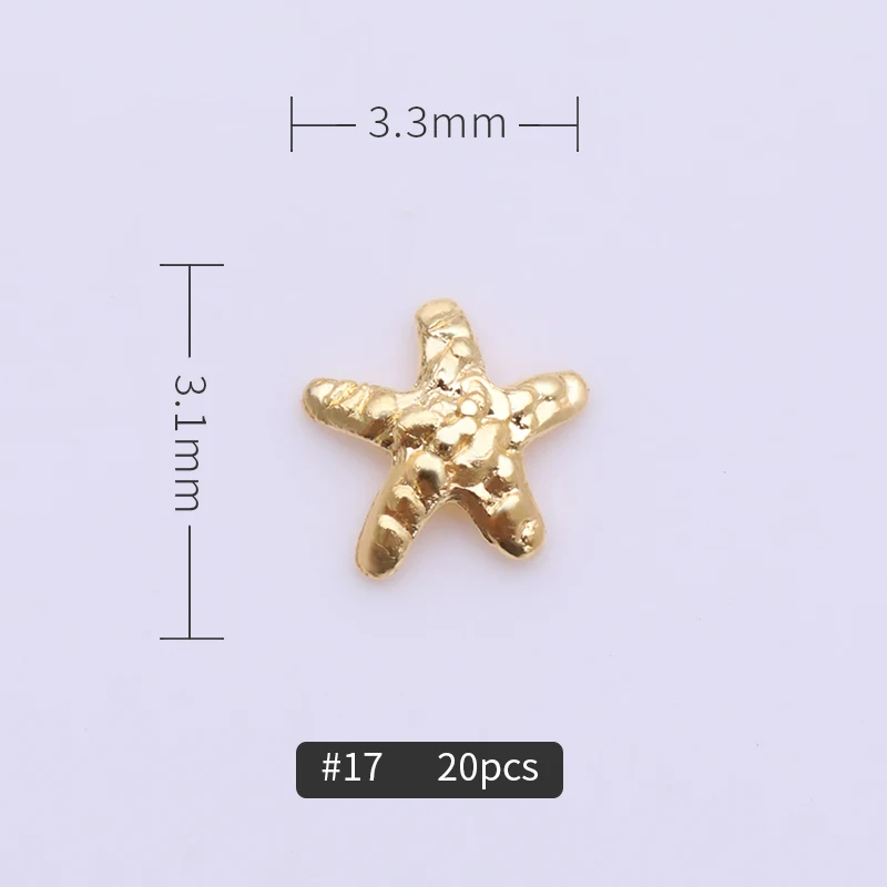 1 шт 3D ногтей металлические заклепки Золотые цвета мульти узоры ноготь маникюрный-разные размеры украшения для гель лак для ногтей инструмент для дизайна