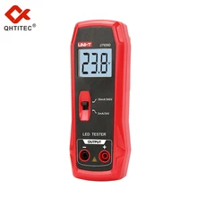 Qhtec – testeur de compteur UT659D LED, affichage LCD de la valeur de Test, réglage Intelligent du multimètre de tension et de courant avec rétro éclairage 