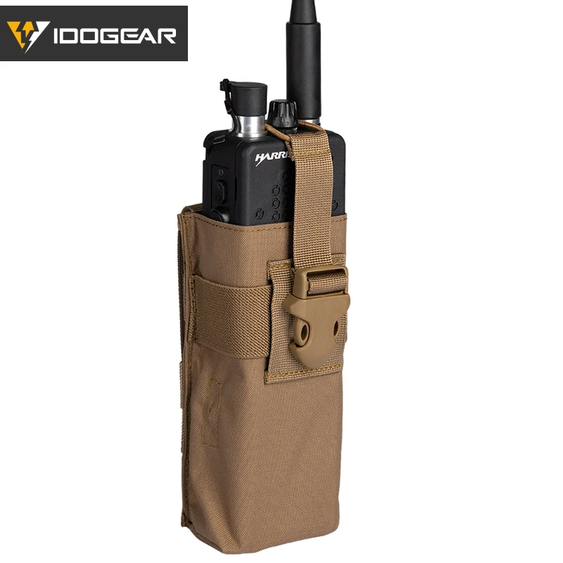Coyote Brown IDOGEAR тактический Радио Чехол для рации MOLLE MBITR PRC148 152 страйкбол тактический инструмент чехол 3552 - Цвет: Coyote Brown