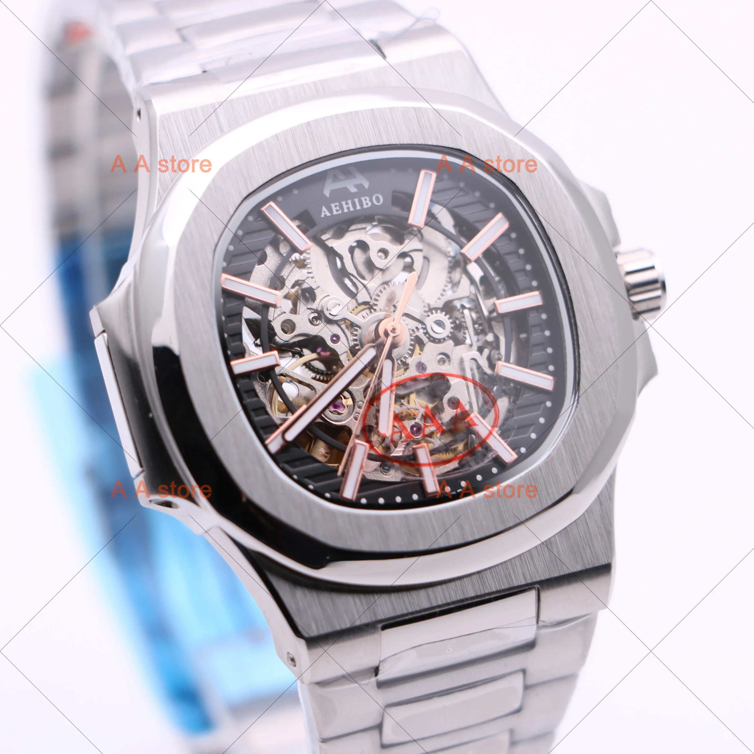 Часы AAA Роскошные брендовые Женевские часы 5711 PP часы мужские Miyota движение сапфировое стекло - Цвет: A-007