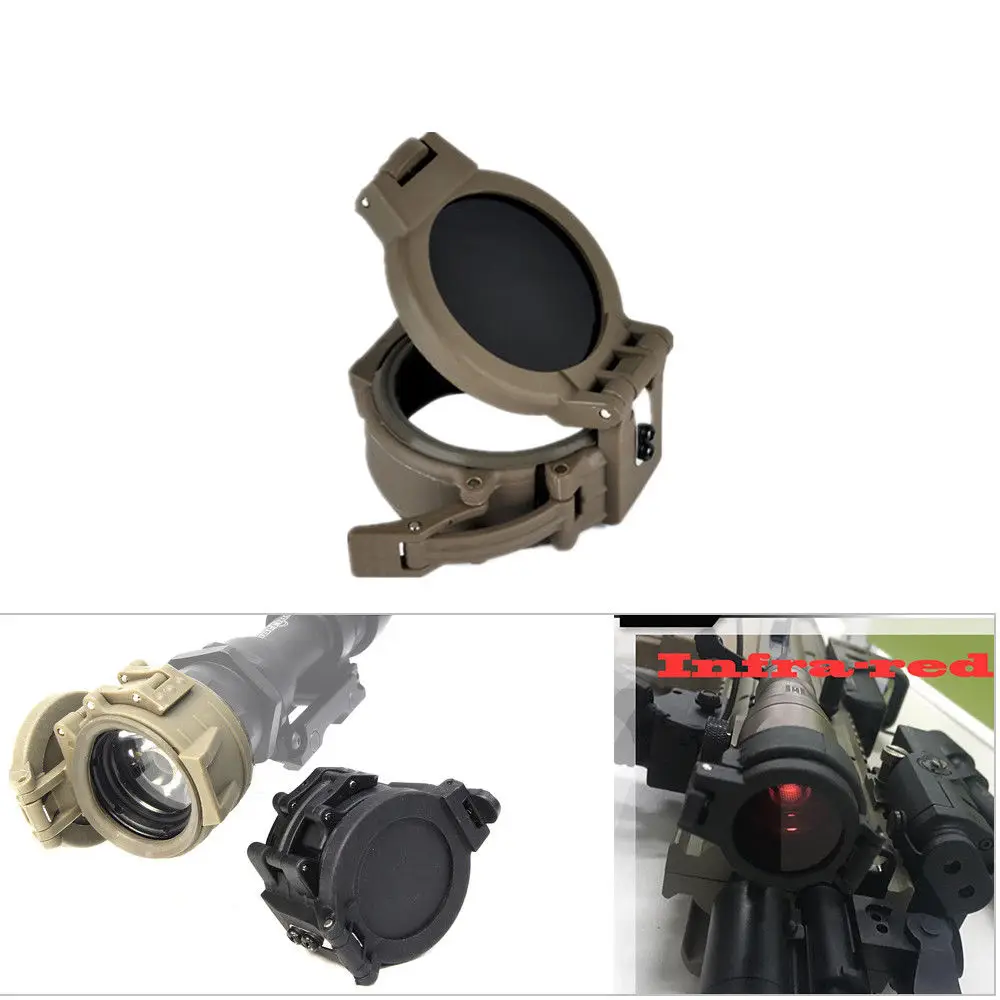 

Element Airsoft FM63 IR Filter Flashlight Head Cover For Tactical M971 Weapon Lights 64mm Flip Cover M971 Accessory with Lock