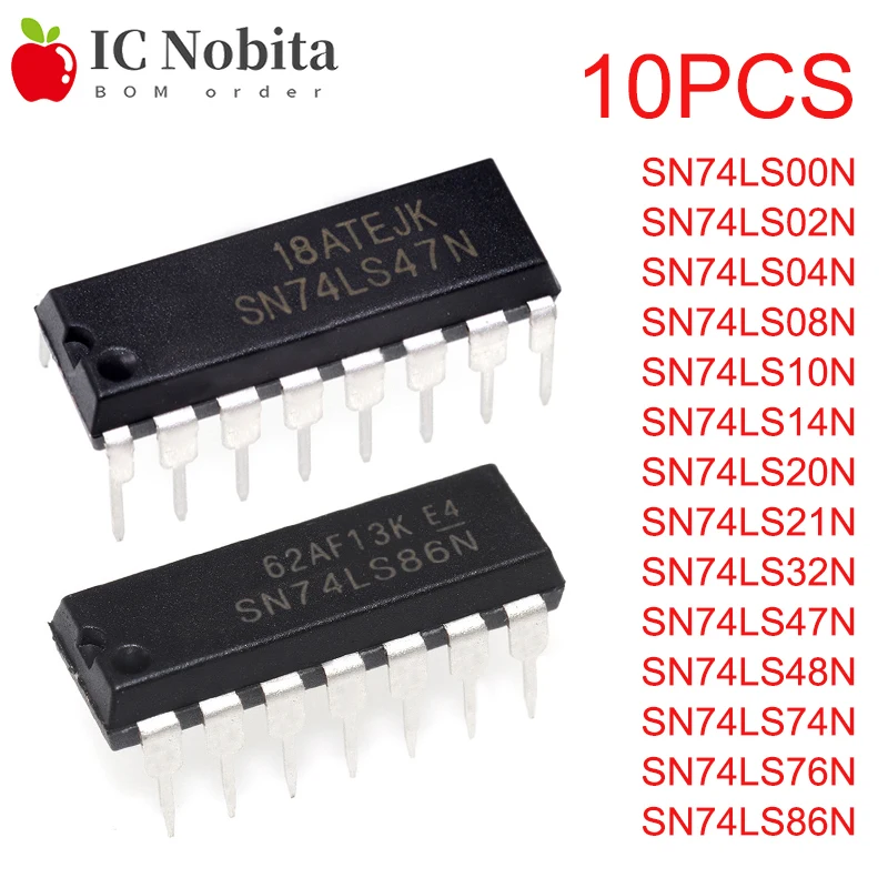 Новинка 74LS00 74LS02 74LS04 74LS08 74LS10 74LS14 74LS20 74LS21 74LS32 74LS47 74LS48 74LS74 74LS76 74LS86 DIP-14 DIP-16 |