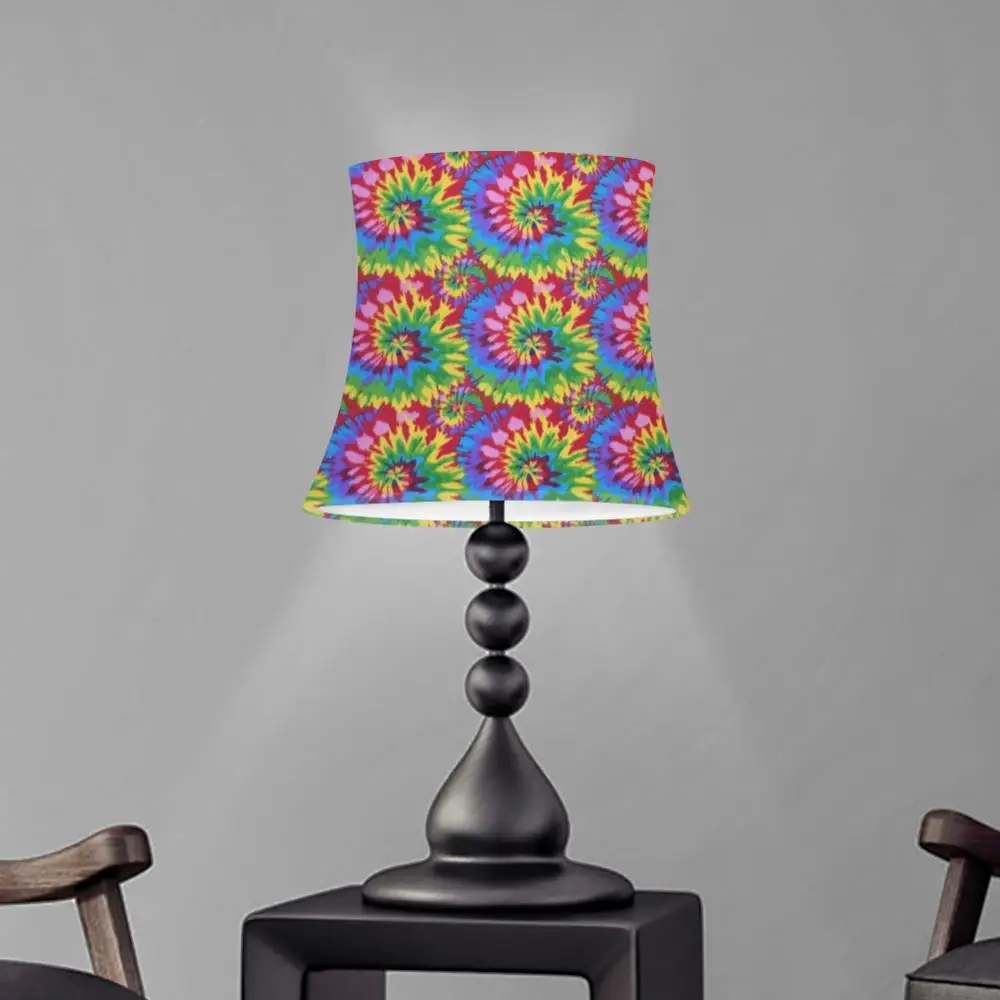 Tie Dye Style Colorful Table Lamp Shade Cover Wall Lamp/Floor Fabric Lampshade Light Home Decor | Лампы и освещение