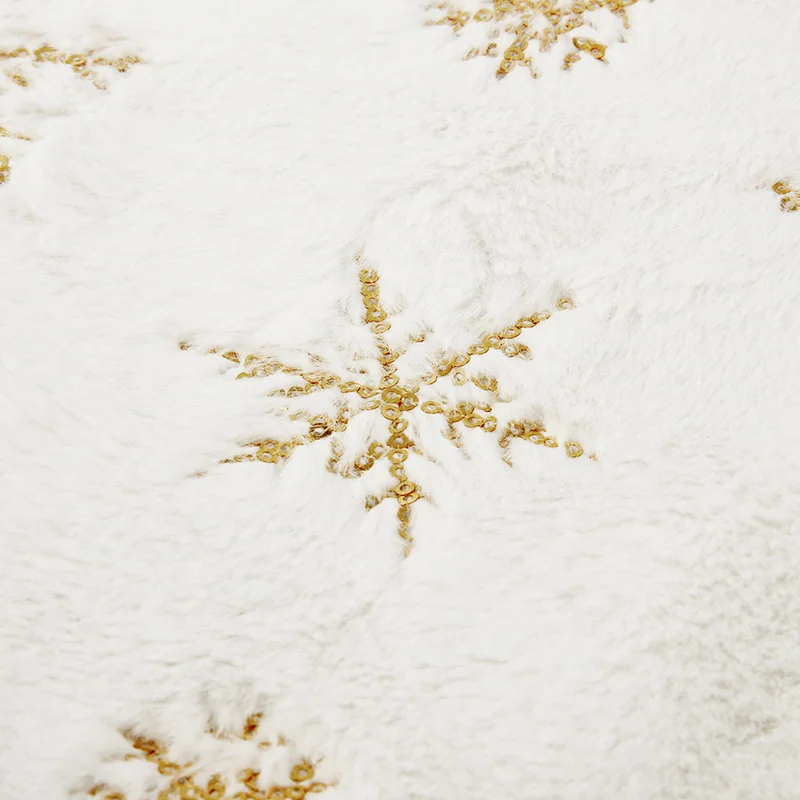 Фланелевые юбки для рождественской елки, 90/122 см, золотые, серебряные, с пайетками, вышитые снежинки, украшение для рождественской елки, поставка на год