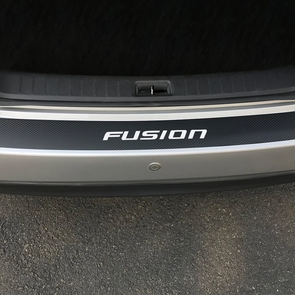 Автомобильный задний бампер протектор Наклейка для Ford Fiesta Mondeo Fusion Explorer Escape Shelby Edge