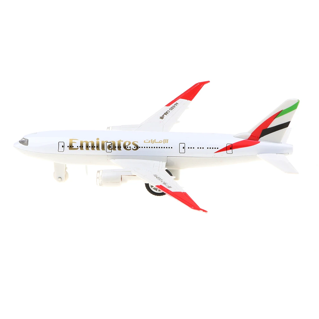 Alloy Emirates Airplane Model Toy for Kids Toddlers, 777 Airliner Toy, Home Desk Decor, Kids Birthday Gift