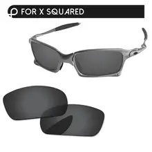 Papaviva черные поляризованные Сменные линзы для X квадратные солнечные очки Рамка UVA и UVB Защита