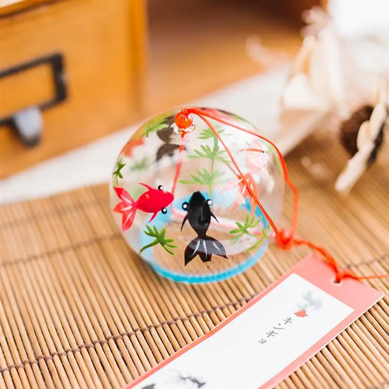 Label Chime Japanese Glass Soothing Wind Chimes Soothing Wind Chimess Style Handmade Garden Hanging Beautiful Pendant Outdoor 5