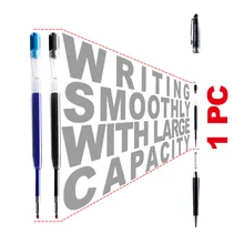 1 шт., 424 черные, голубые чернила, гелевая ручка, заправка, l98мм, замена для перезарядки, металлическая шариковая ручка, нейтральная Заправка для офиса, школы