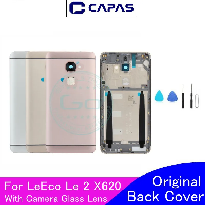 

Original For LeEco Le 2 X620 Back Battery Cover Metal Housing Door Replacement Repair Parts + Camera Glass Lens For LeEco Le2
