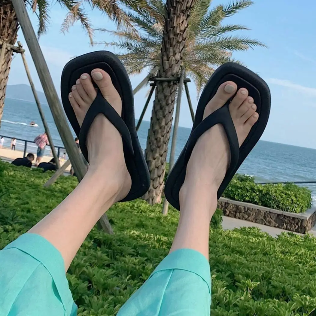 Men's Summer Ring Toe Fanning Flip Flops Beach Wearing Sandals Slippers Shoe 