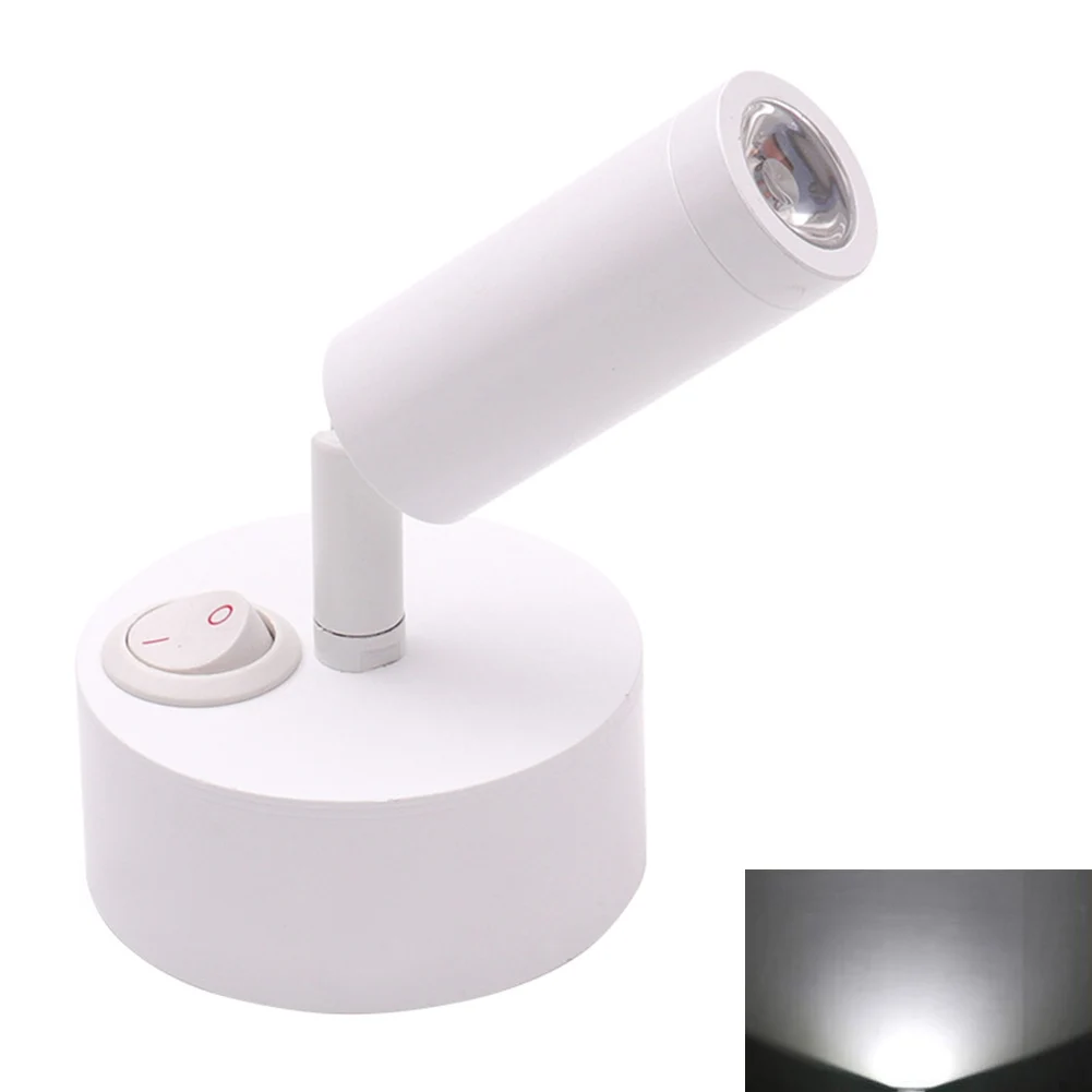 swing arm wall lamp Wall Mount Rotating Corridor Bright Bedside Motorhome Reading Light Home Eye Protection Button Switch Caravan Modern LED Spot wall hanging lights Wall Lamps