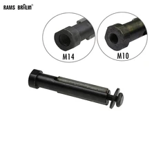 1 шт., 100 мм* 19 мм* M14/M10, полировка, соединительный стержень, используемый на углошлифовальной машине, болгарский, 100, 115, 125, полировщик