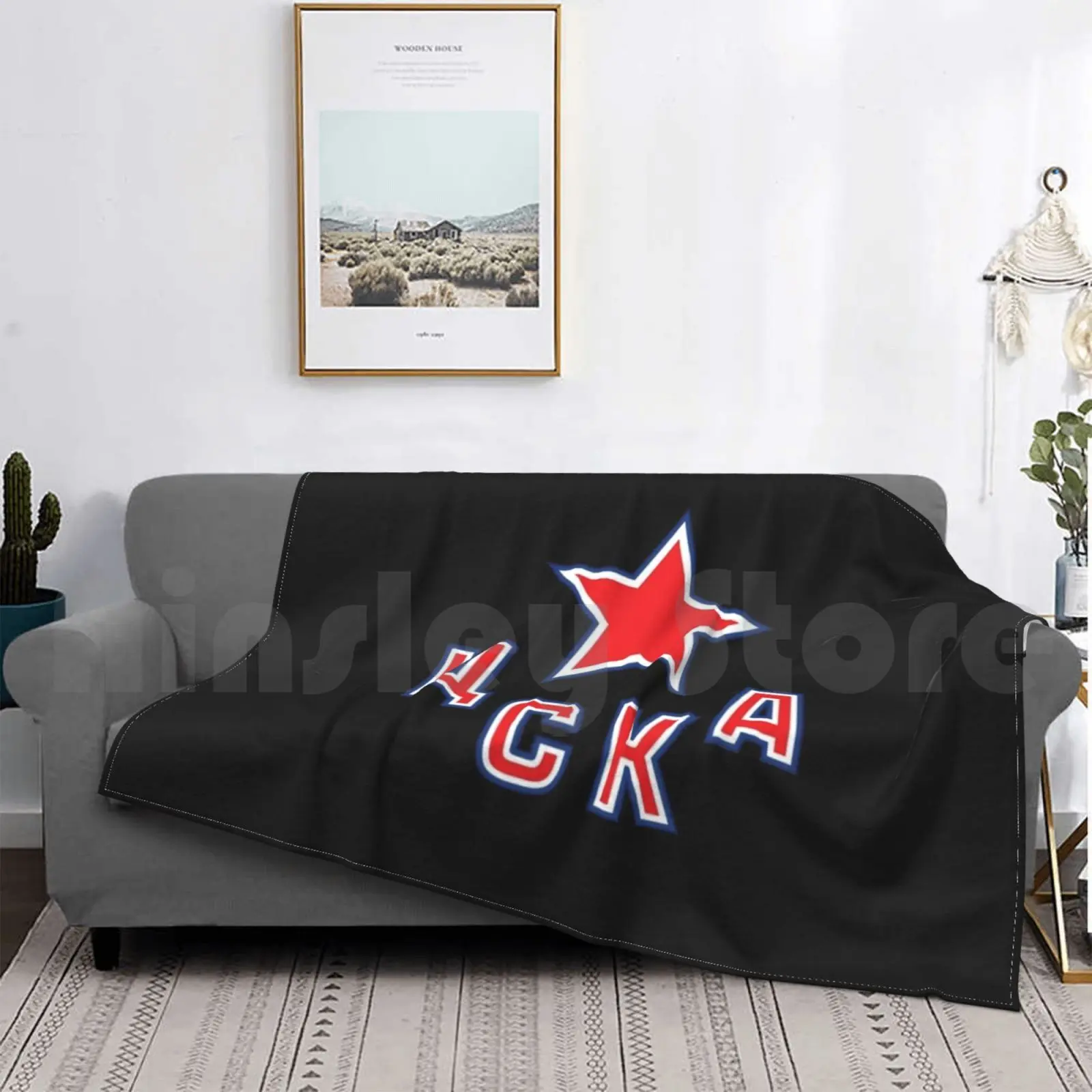 

Московское хоккейное одеяло Cska, модная, под заказ, с логотипом Москвы, Московский Хоккей