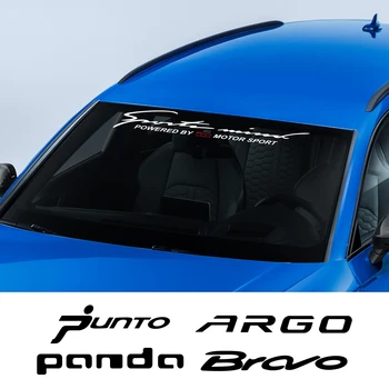 

Car Windshield Motorsport Sticker For Fiat 500 ARGO BRAVO Doblo FREEMONT IDEA LINEA PANDA PUNTO SEICENTO SIENA Auto Accessories