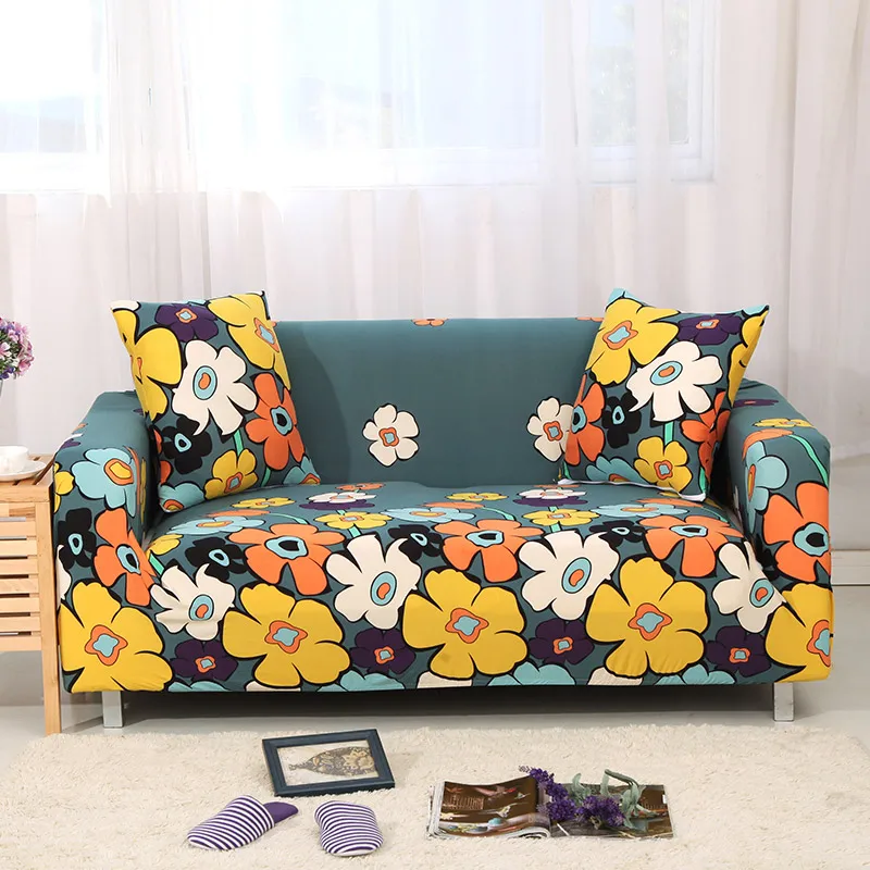 Геометрические диван крышка эластичный стрейч Универсальный диванных чехлов секционный диван угловой диван обложки для мебель кресла 1/2/3/4-seater - Цвет: Color 17
