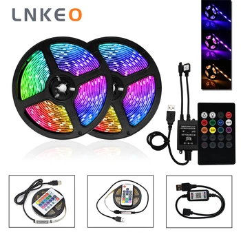 

LNKEO LED Strip USB lamp5050SMD DC5V Flexible LED light Tape Ribbon 1M 2M 3M 4M 5M TV Desktop Screen Backlight Bias lighting