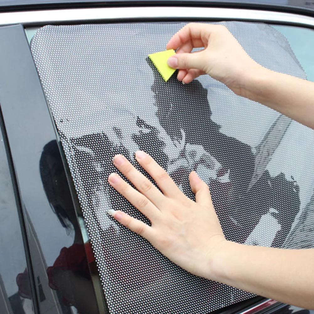High Performance PVC Eco-friendly Static Sticker Sunscreen Coating For Automobile Windows Sunshade Harmless Mesh Car Accessories