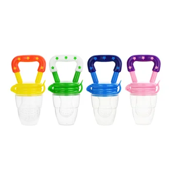 

Dummy FDA Approved Silicone Baby Fresh Fruit Feeder Baby Pacifier Food Feeder with Silicone Pouches