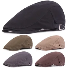 Мужские регулируемые кепки, простые цветные головные уборы для вождения, для гольфа, повседневные, для путешествий, Newsboy Hat