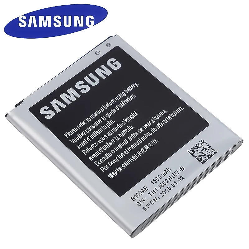 B100AE Оригинальный аккумулятор для Samsung Galaxy Ace 3 4 Lite Z130 S7270 S7272 S7260 S7262 S7273 S7390 S7392 G318 1500