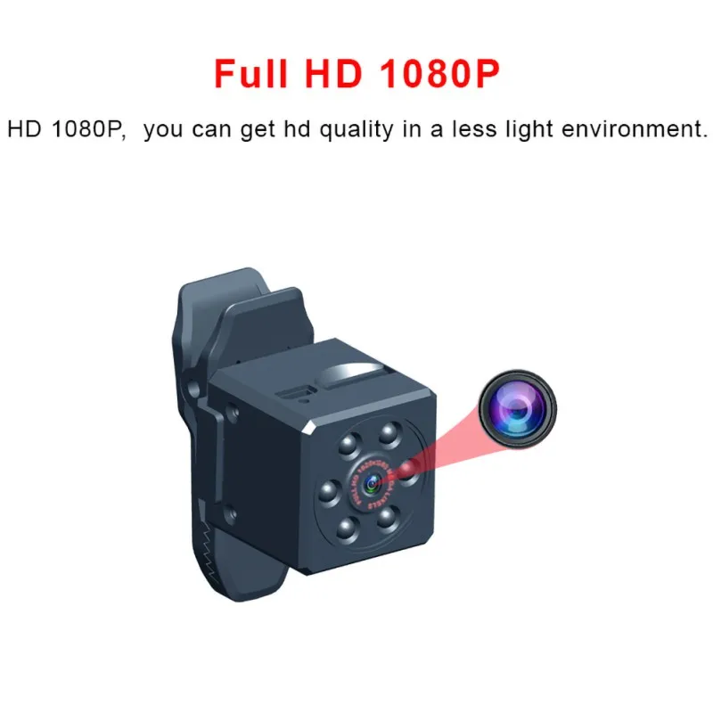

Md18e Mini Camera Motion Detection Video 1080p Hd Video Mini Camera Night Vision Strong Magnetic Adsorption