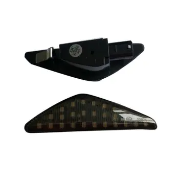 

2020 New 2Pcs Black LED Side Marker Leaf Turn Signal Light for X3 X5 X6 Universal Car