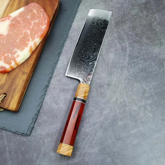 Molang Kések 7,5 Hüvelykes Damaszkusz Konyhai Kés Kovácsolt Hús Szelet Többfunkciós Hasított Steak Kenyér Éles - Image 2