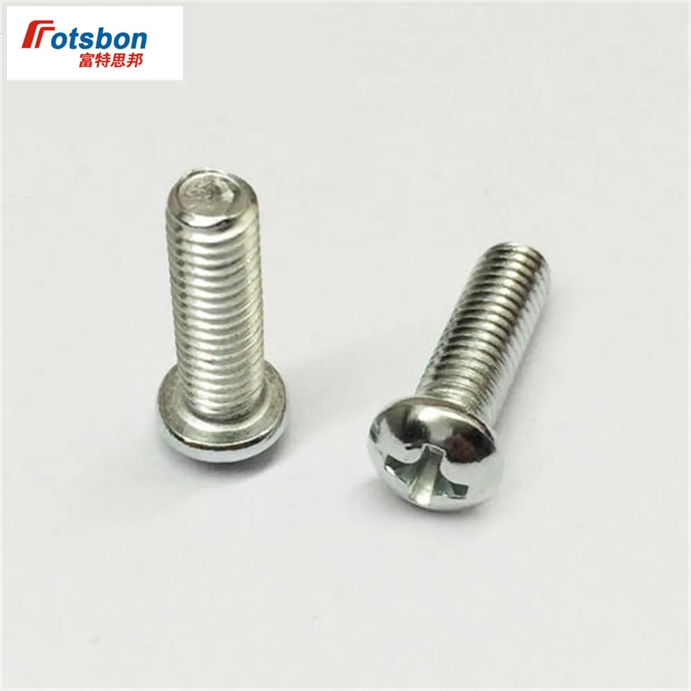 

M4 Cross Recessed Raised Counter Pan Head Screw Flat Tail Screws Phillip Plaine Inox Puntas Rvs Vis Inoxydable DIN7985 ISO7045