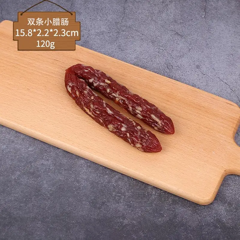 Домашний декор, миниатюрные цветные ПВХ искусственные декоративные продукты, стейк из говядины, лосось, свинина, колбаса, модель мяса - Цвет: Оранжевый