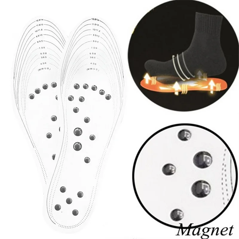 Унисекс, массажные стельки для ног, магнитные, для потери веса, Акупрессура, для похудения, стельки для женщин и мужчин, обувь для ухода за ногами, гелевые вставки