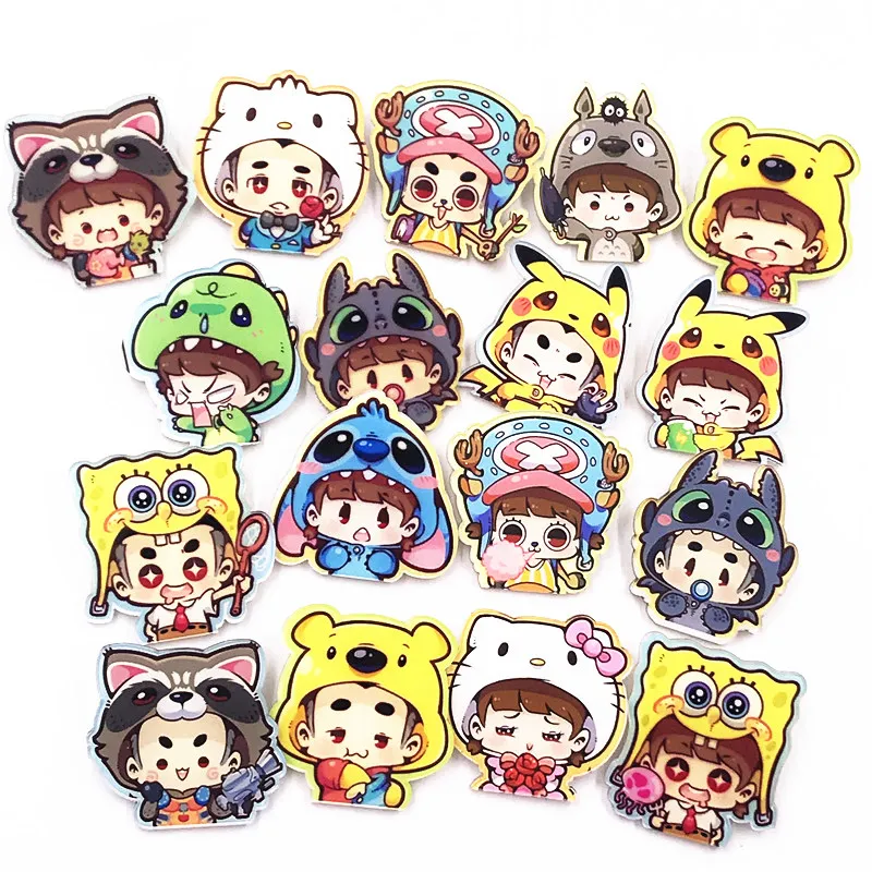 Hoạt Hình Anime Cặp Đôi Nhân Vật Biểu Tượng Cài Áo Huy Hiệu Acrylic Tự ...