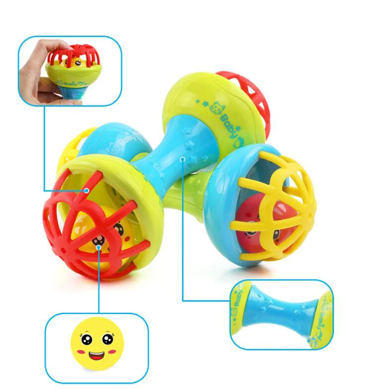 Мягкие резиновые Juguetes Bebe мультфильм пчела ручной стук погремушка ...