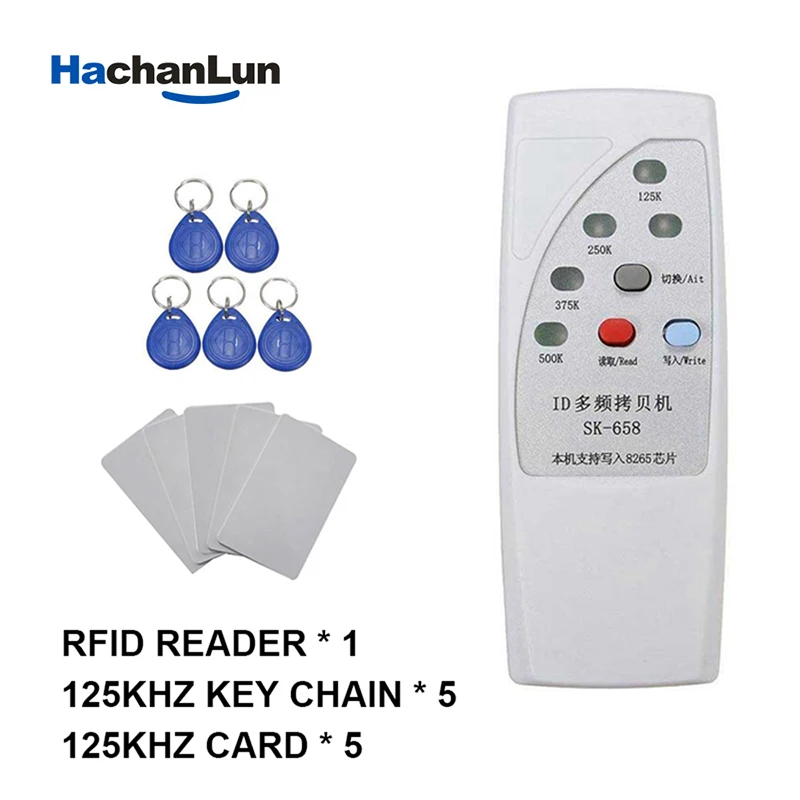 Ручной Rfid-программатор 125 кГц дубликатор для копирования идентификационные