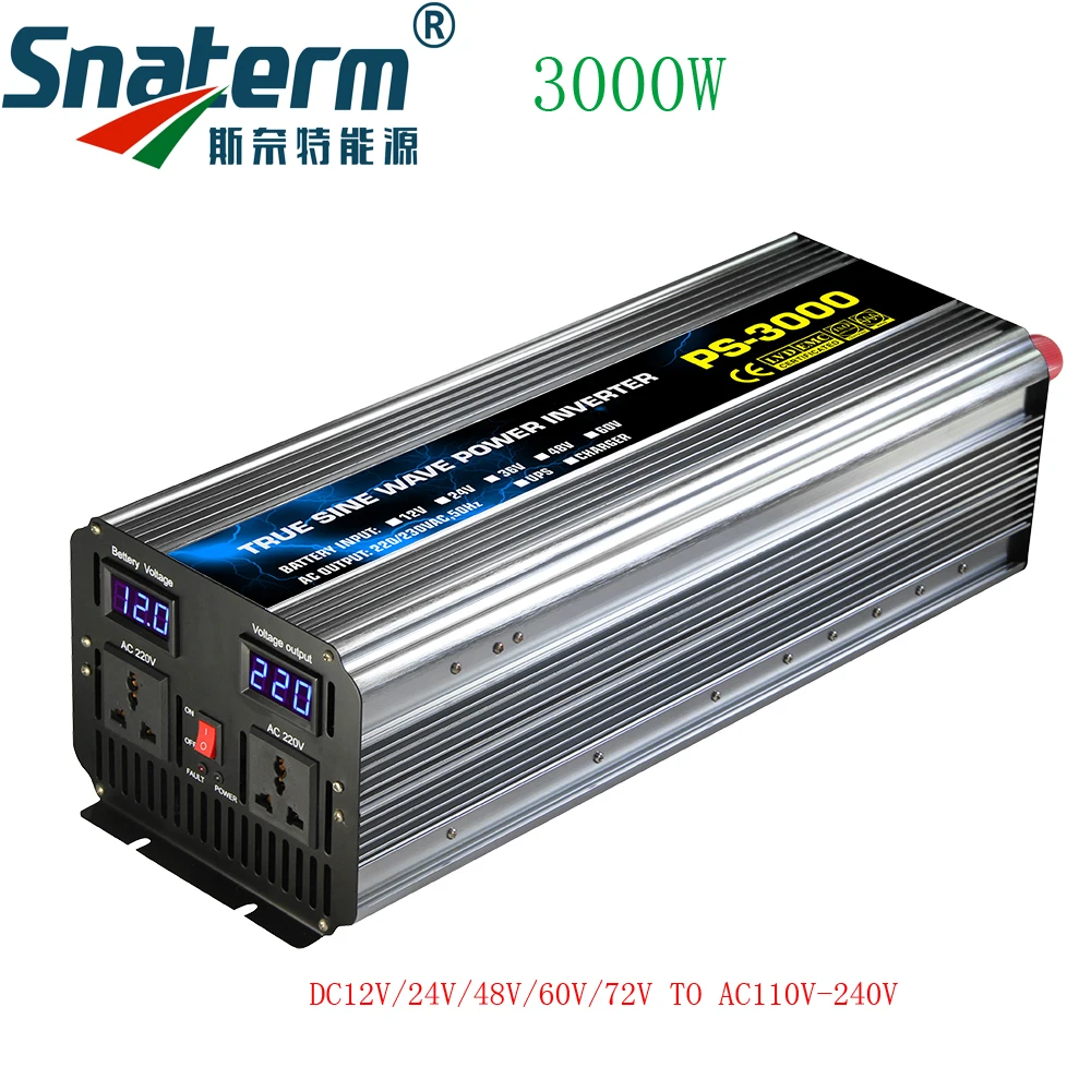 JIAYOUMIhome 3000W 24VDC Pure Sine Wave Power Frequency Solar Inverter Charger Input 200VAC Output Photo Voltaic Systems 
