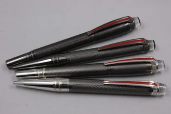 

Wakaka Pen Mon Urban Speed Black Carved Silver Red Clip Roller pen Ballpoint Blanc Ink Pen 112683